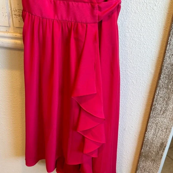 BHLDN Hitherto Anthropologie Chic Asymmetrical Red - Picture 4 of 15